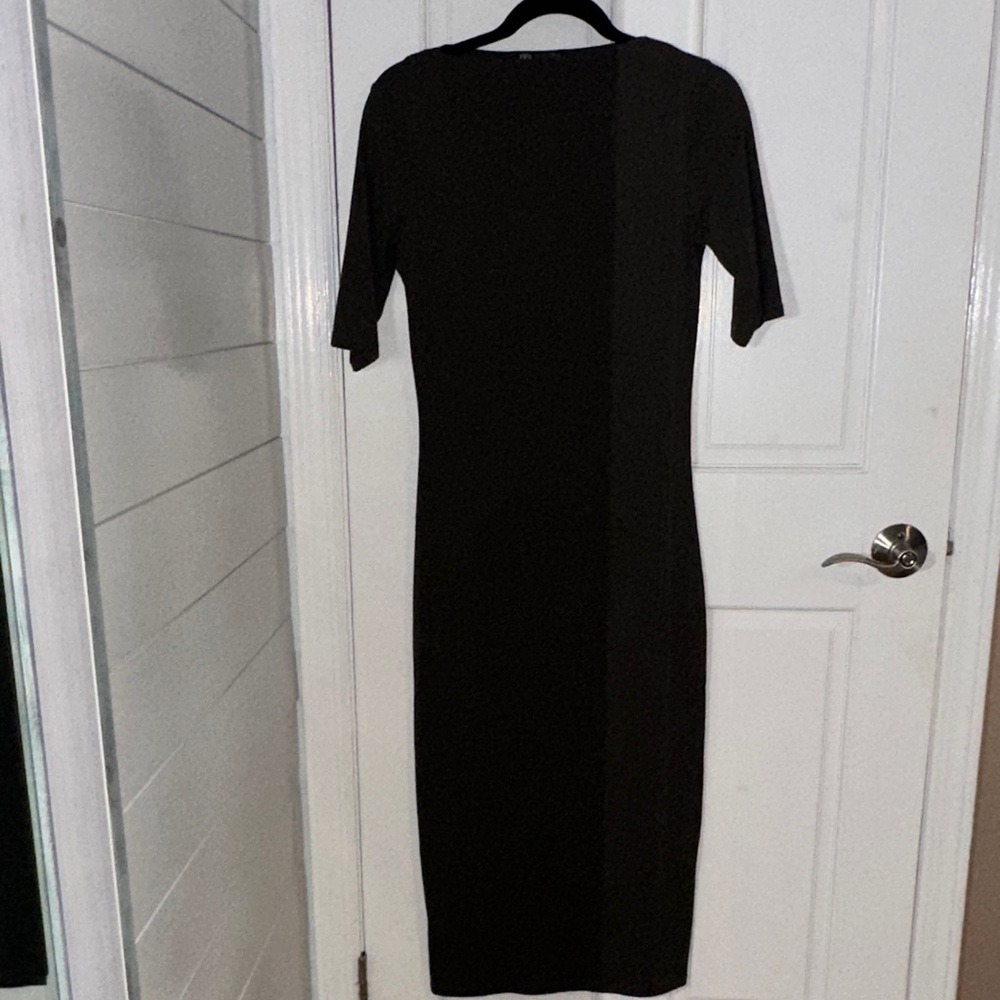 Classic Olive Midi Dress - Women's Sleek Bodycon